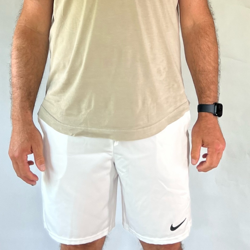 Nike Men's White Sports Shorts